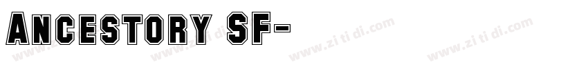 Ancestory SF字体转换